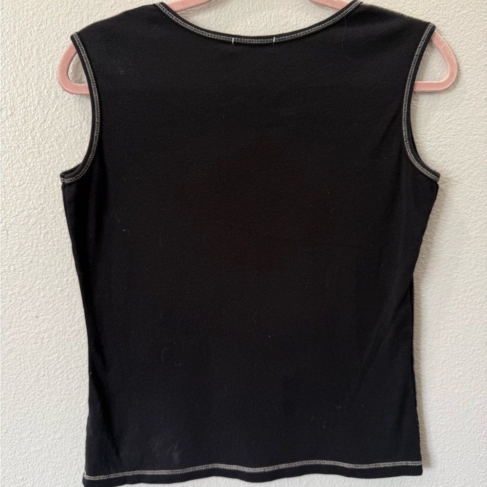 Vintage Y2K Whimsygoth Distressed Italy Graphic Tank Top Medium - Picture 4 of 7